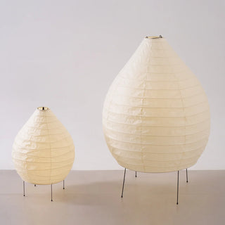 Washi Paper Table Lamp | Designer Wabi-Sabi Style | Eye-Comfort Warm Light | JINSHE