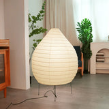 Washi Paper Floor Lamp View 5 | Washi Paper Floor Lamp | Designer Wabi-Sabi Style | Eye-Comfort Warm Light | JINSHE | JINSHE