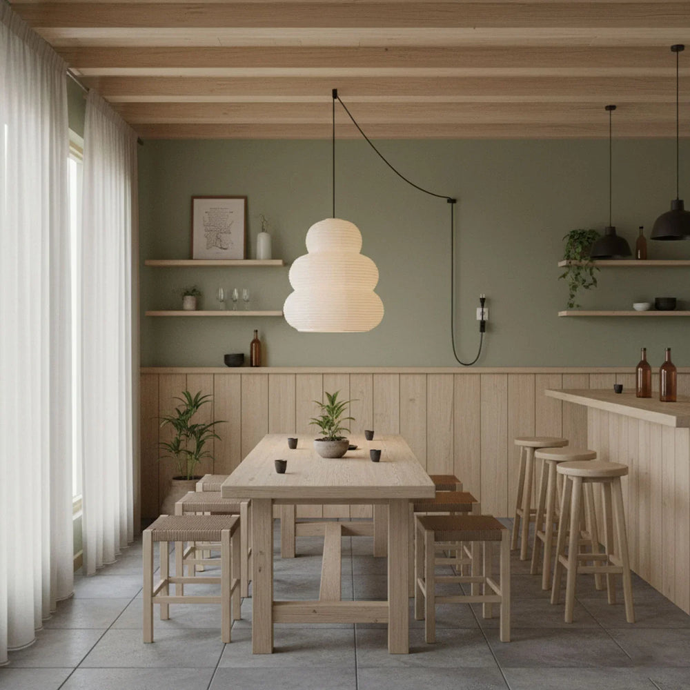24N Washi Paper Swag Pendant Light