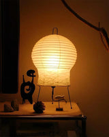 Japanese Washi Paper Table Lamp View 8 | Akari 2N Washi Paper Table Lamp | JINSHE | JINSHE