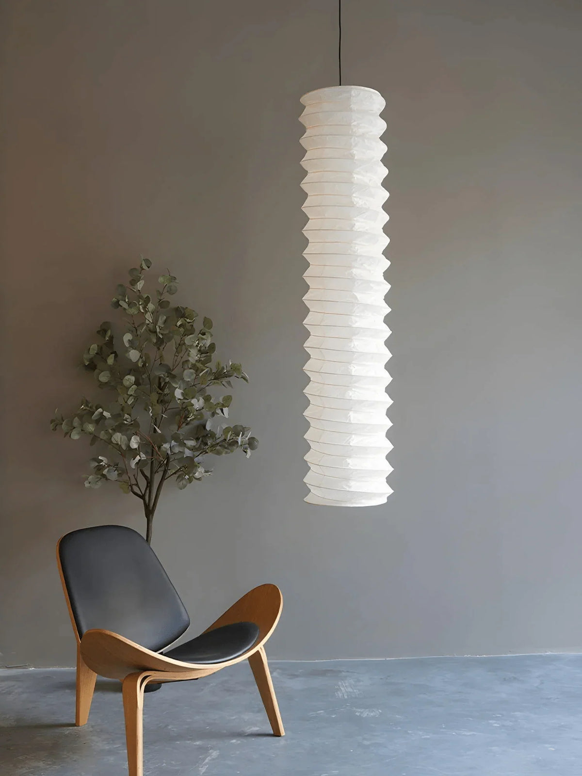 31N Dupont Paper Pendant Light | Wabi Sabi Designer Hanging Lamp | JINSHE
