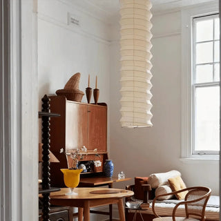31N Dupont Paper Pendant Light | Wabi Sabi Designer Hanging Lamp | JINSHE