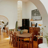 Pendant Light View 5 | Noguchi Akari 31N Dupont Paper Pendant Light | Wabi Sabi Designer Hanging Lamp | JINSHE | JINSHE