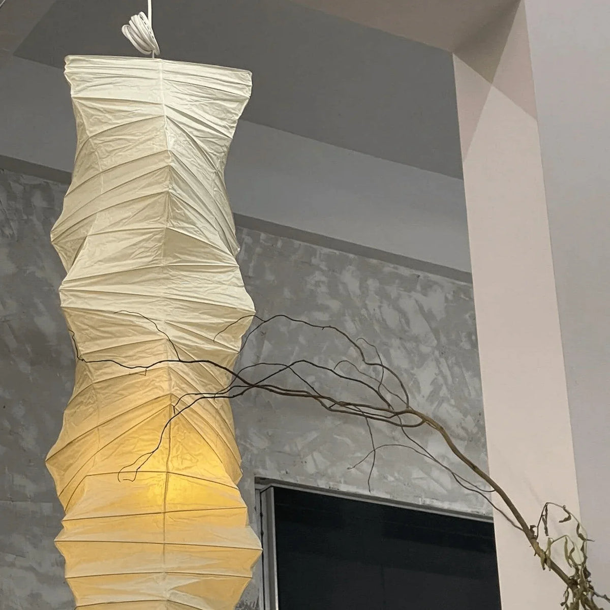 33N Dupont Paper Pendant Lamp | Wabi Sabi Designer Hanging Light | JINSHE