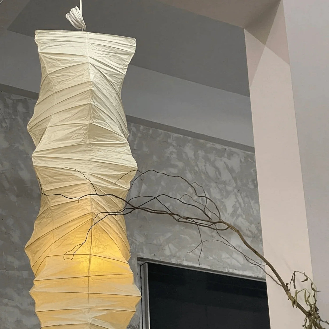 JINSHE Noguchi Akari 33N Dupont Paper Pendant Lamp | Wabi Sabi Designer Hanging Light Pendant Light - product image