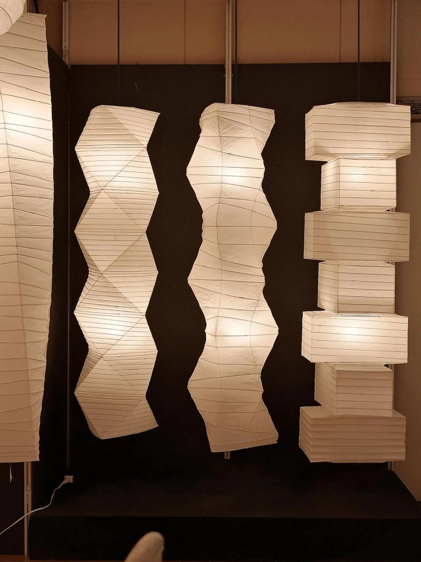 JINSHE Noguchi Akari 33N Dupont Paper Pendant Lamp | Wabi Sabi Designer Hanging Light Pendant Light - product image