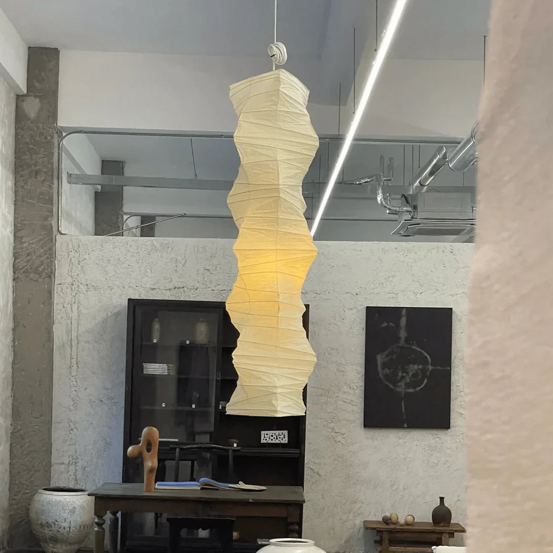 JINSHE Noguchi Akari 33N Dupont Paper Pendant Lamp | Wabi Sabi Designer Hanging Light Pendant Light - product image