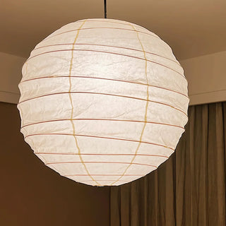 Washi Paper & Bamboo Pendant Light | Designer Wabi-Sabi Style | Eye-Comfort | JINSHE