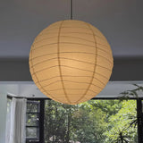 Bamboo Frame Pendant Light View 9 | Washi Paper & Bamboo Pendant Light | Designer Wabi-Sabi Style | Eye-Comfort | JINSHE | JINSHE