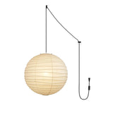 Bamboo Frame Pendant Light View 13 | Washi Paper & Bamboo Pendant Light | Designer Wabi-Sabi Style | Eye-Comfort | JINSHE | JINSHE