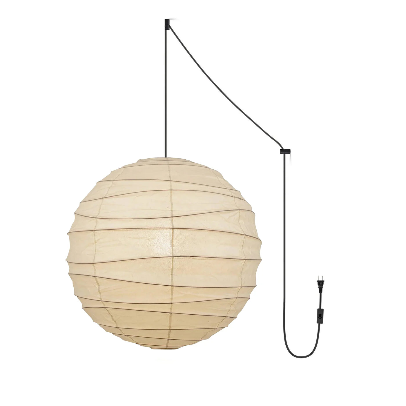 Bamboo Frame Pendant Light View 14 | Washi Paper & Bamboo Pendant Light | Designer Wabi-Sabi Style | Eye-Comfort | JINSHE | JINSHE