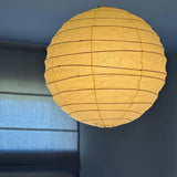 Bamboo Frame Pendant Light View 8 | Washi Paper & Bamboo Pendant Light | Designer Wabi-Sabi Style | Eye-Comfort | JINSHE | JINSHE