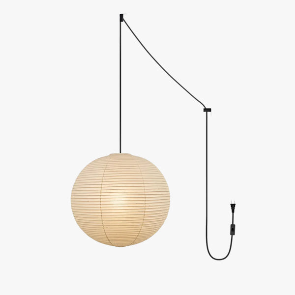 A Washi Paper Swag Pendant Light