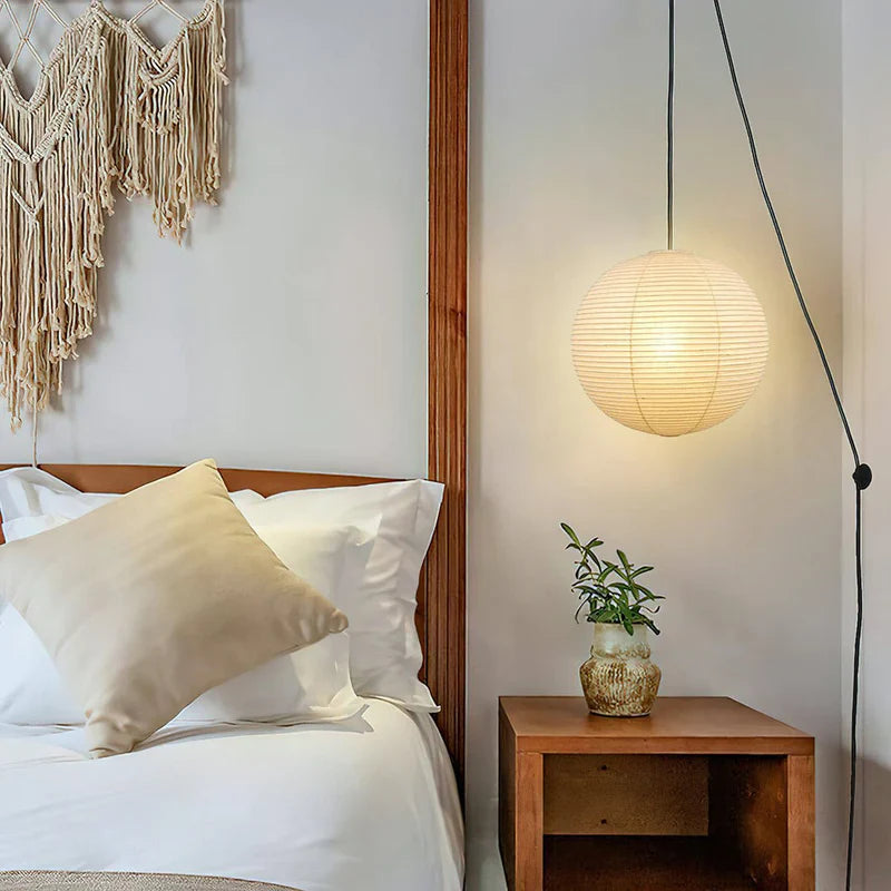 A Washi Paper Swag Pendant Light | JINSHE