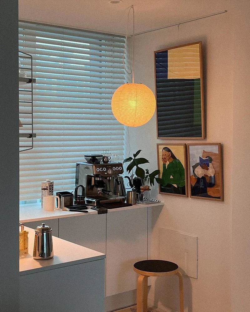 A Washi Paper Swag Pendant Light | JINSHE