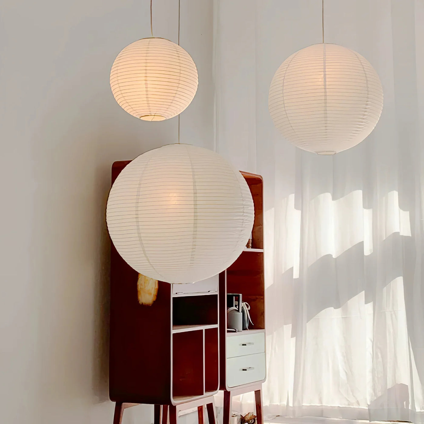 Spanish Alabaster Pendant Light View 4 | Akari A Pendant Swag Light Spanish Alabaster Pendant Light | The Alabaster Edit | JINSHE | JINSHE