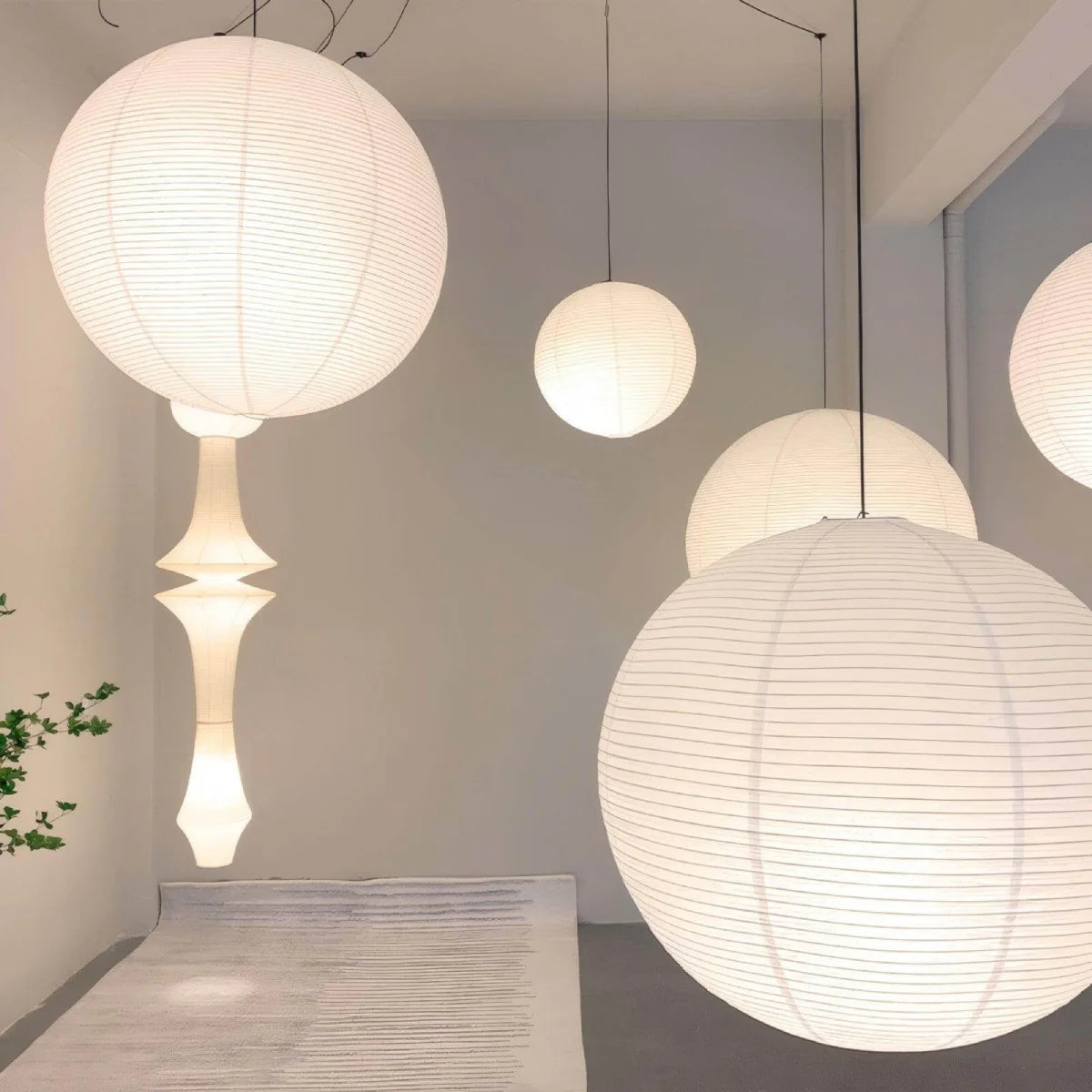 Spanish Alabaster Pendant Light View 6 | Akari A Pendant Swag Light Spanish Alabaster Pendant Light | The Alabaster Edit | JINSHE | JINSHE