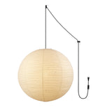 Japanese Paper Swag Curated Washi Paper Pendant – ∅ 35.4 x H 34.6 (2 hooks) finish configuration