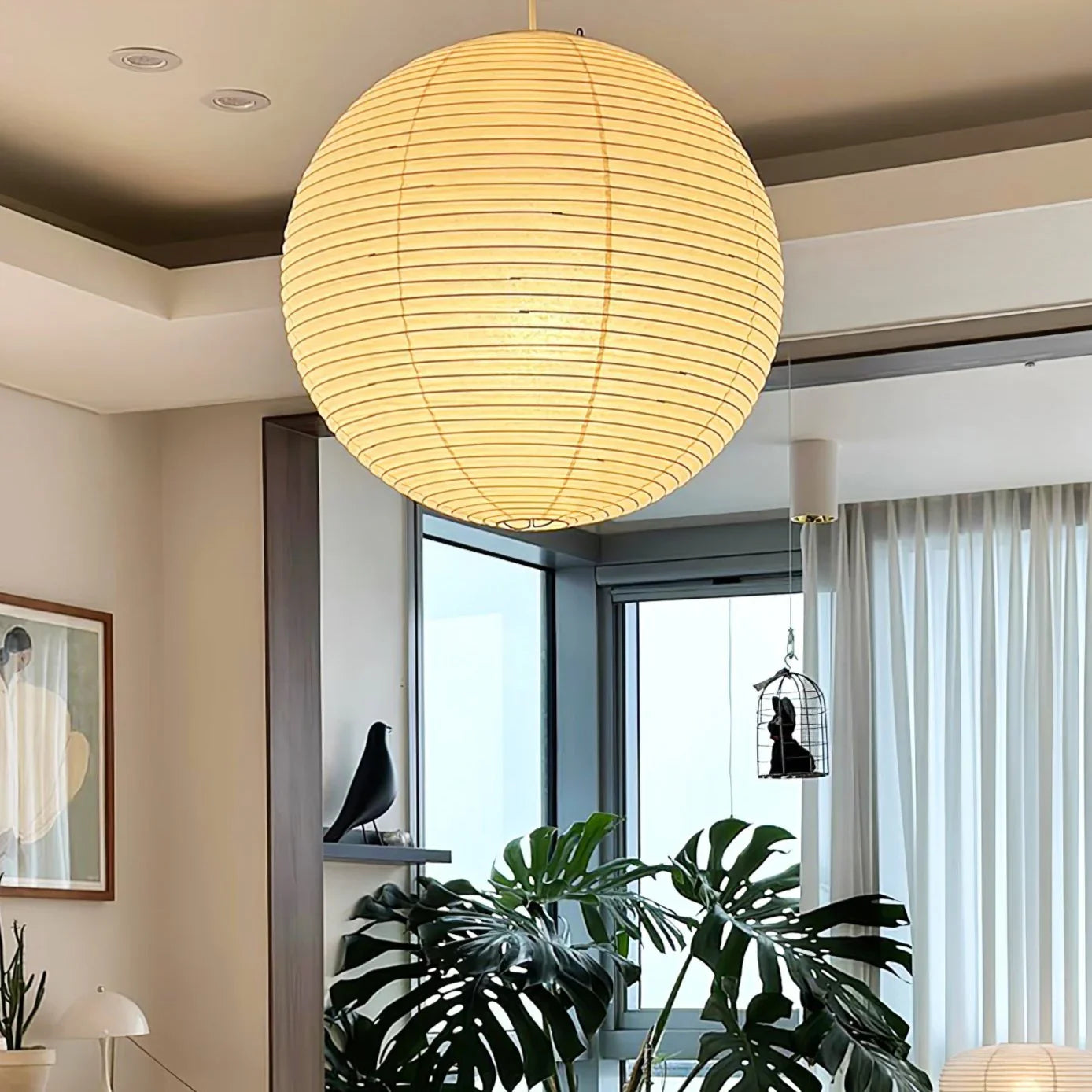 Spanish Alabaster Pendant Light View 4 | Akari A Series Pendant Lamp Spanish Alabaster Pendant Light | The Alabaster Edit | JINSHE | JINSHE