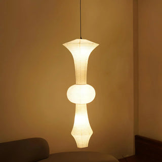 Wabi Sabi Dupont Paper Pendant Light E | Japanese-Style Lantern Ceiling Lamp | JINSHE