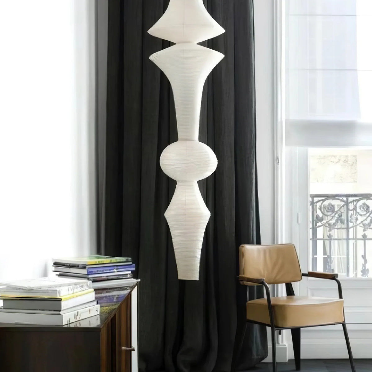 Wabi Sabi Dupont Paper Pendant Light E | Japanese-Style Lantern Ceiling Lamp | JINSHE