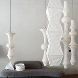 Pendant Light View 7 | Wabi Sabi Dupont Paper Pendant Light | Noguchi-Inspired Japanese Lantern Ceiling Lamp | JINSHE Akari E | JINSHE