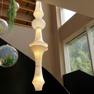 Wabi Sabi Dupont Paper Pendant Light E | Japanese-Style Lantern Ceiling Lamp | JINSHE
