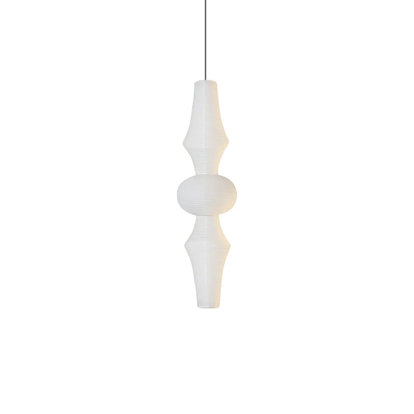 Pendant Light View 13 | Wabi Sabi Dupont Paper Pendant Light | Noguchi-Inspired Japanese Lantern Ceiling Lamp | JINSHE Akari E | JINSHE