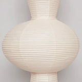 Pendant Light View 9 | Wabi Sabi Dupont Paper Pendant Swag Light | Noguchi-Inspired Japanese Lantern | No Wiring Needed | JINSHE Akari E | JINSHE
