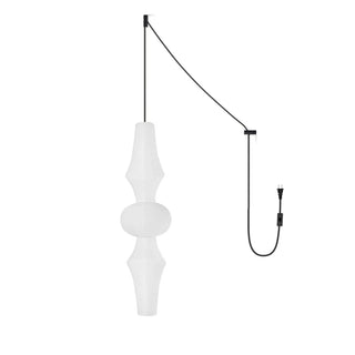 Wabi Sabi Dupont Paper Pendant Swag Light E | Japanese-Style Lantern | No Wiring Needed | JINSHE