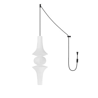 Wabi Sabi Dupont Paper Pendant Swag Light E | Japanese-Style Lantern | No Wiring Needed | JINSHE