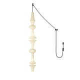 Pendant Light View 15 | Wabi Sabi Dupont Paper Pendant Swag Light | Noguchi-Inspired Japanese Lantern | No Wiring Needed | JINSHE Akari E | JINSHE
