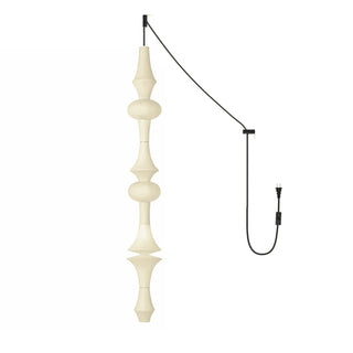 Wabi Sabi Dupont Paper Pendant Swag Light E | Japanese-Style Lantern | No Wiring Needed | JINSHE