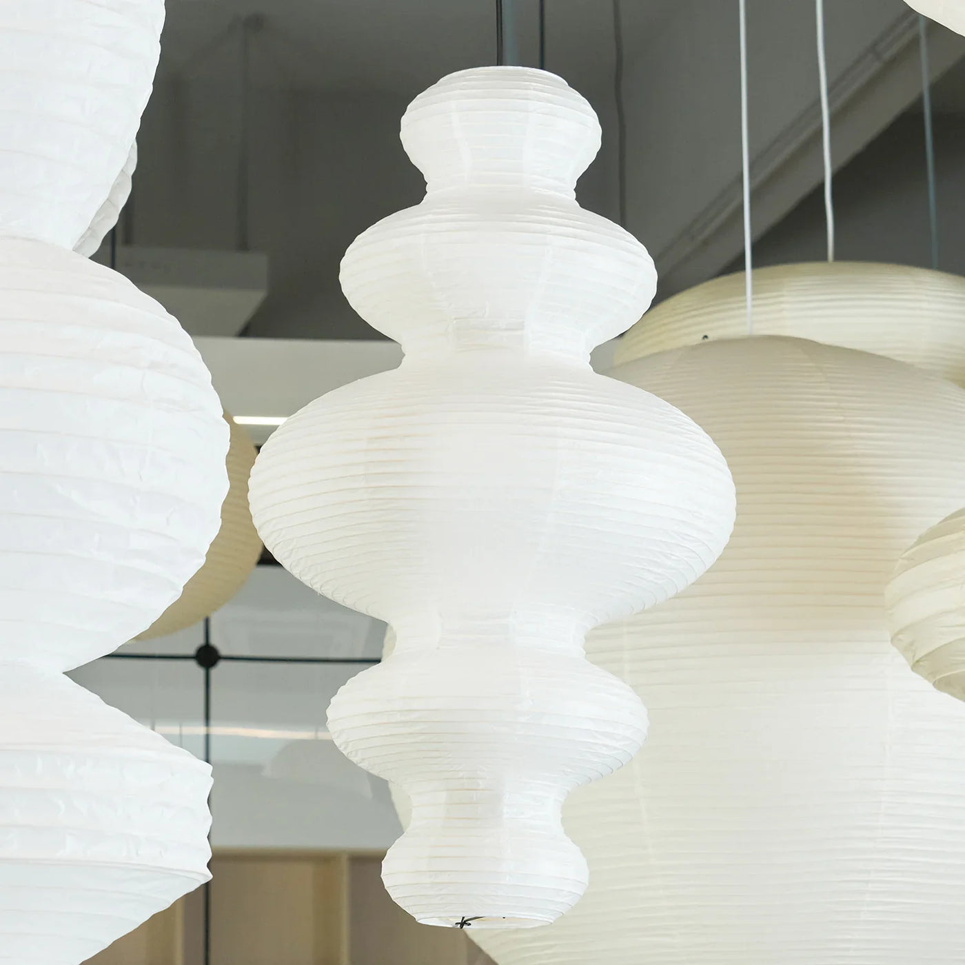 JINSHE Akari Juni Japanese style wabi-sabi wind and paper pendant Pendant Light - product image