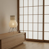Xuan Paper Table Lamp View 3 | Designer Wabi-Sabi Xuan Paper Table Lamp | Noguchi-Inspired Rice Paper Lantern Lamp | JINSHE | JINSHE