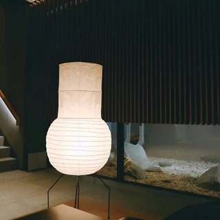 Designer Wabi-Sabi Xuan Paper Table Lamp | Japanese-Style Rice Paper Lantern Lamp | JINSHE