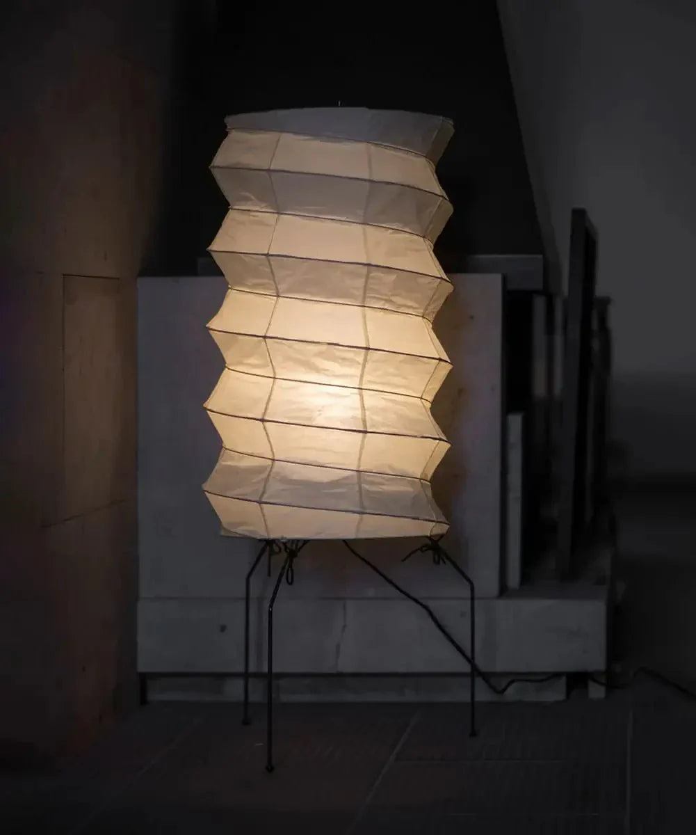 Japanese Washi Paper Floor Lamp View 5 | Akari UF2-31N Washi Paper Floor Lamp | JINSHE | JINSHE