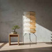 Spiral Pleated Paper Floor Lamp