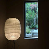 Japanese Washi Paper Floor Lamp View 3 | Akari UF3-DL Washi Paper Floor Lamp | JINSHE | JINSHE