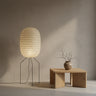 Cylindrical Washi Paper Floor Light