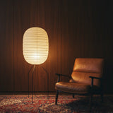 Japanese Washi Paper Floor Lamp View 5 | Akari UF3-DL Washi Paper Floor Lamp | JINSHE | JINSHE
