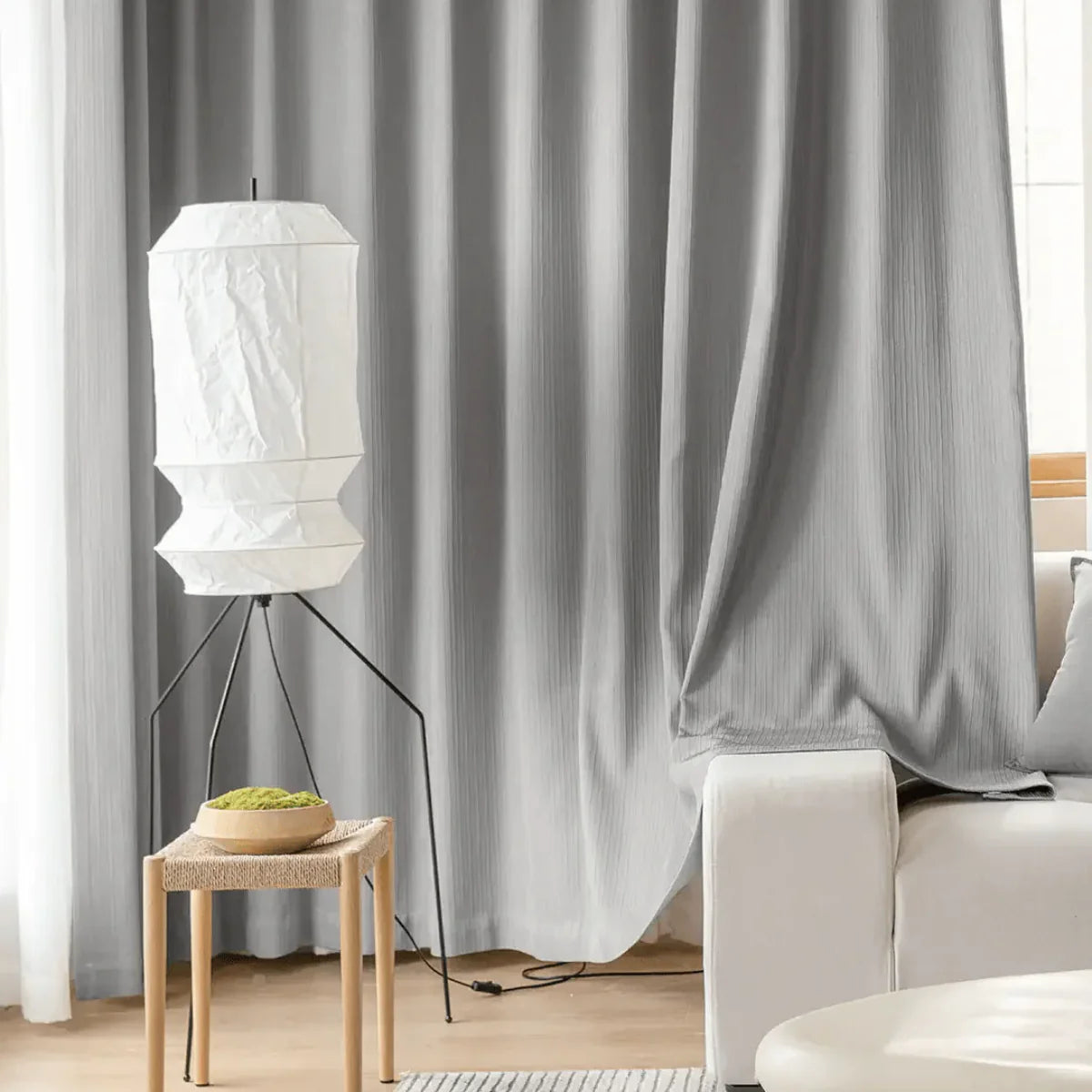 Washi Paper Floor Lamp | Designer Wabi-Sabi Style | Eye-Comfort Light | JINSHE