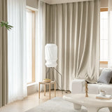 Metal Frame Floor Lamp View 4 | Washi Paper Floor Lamp | Designer Wabi-Sabi Style | Eye-Comfort Light | JINSHE | JINSHE