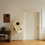 Japanese Washi Paper Floor Lamp View 6 | Akari UF3-Q Washi Paper Floor Lamp | JINSHE | JINSHE