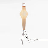 Japanese Washi Paper Floor Lamp View 13 | Noguchi Akari UF4-33N Washi Paper Floor Lamp | Wabi Sabi Japanese Lantern Floor Light | JINSHE | JINSHE