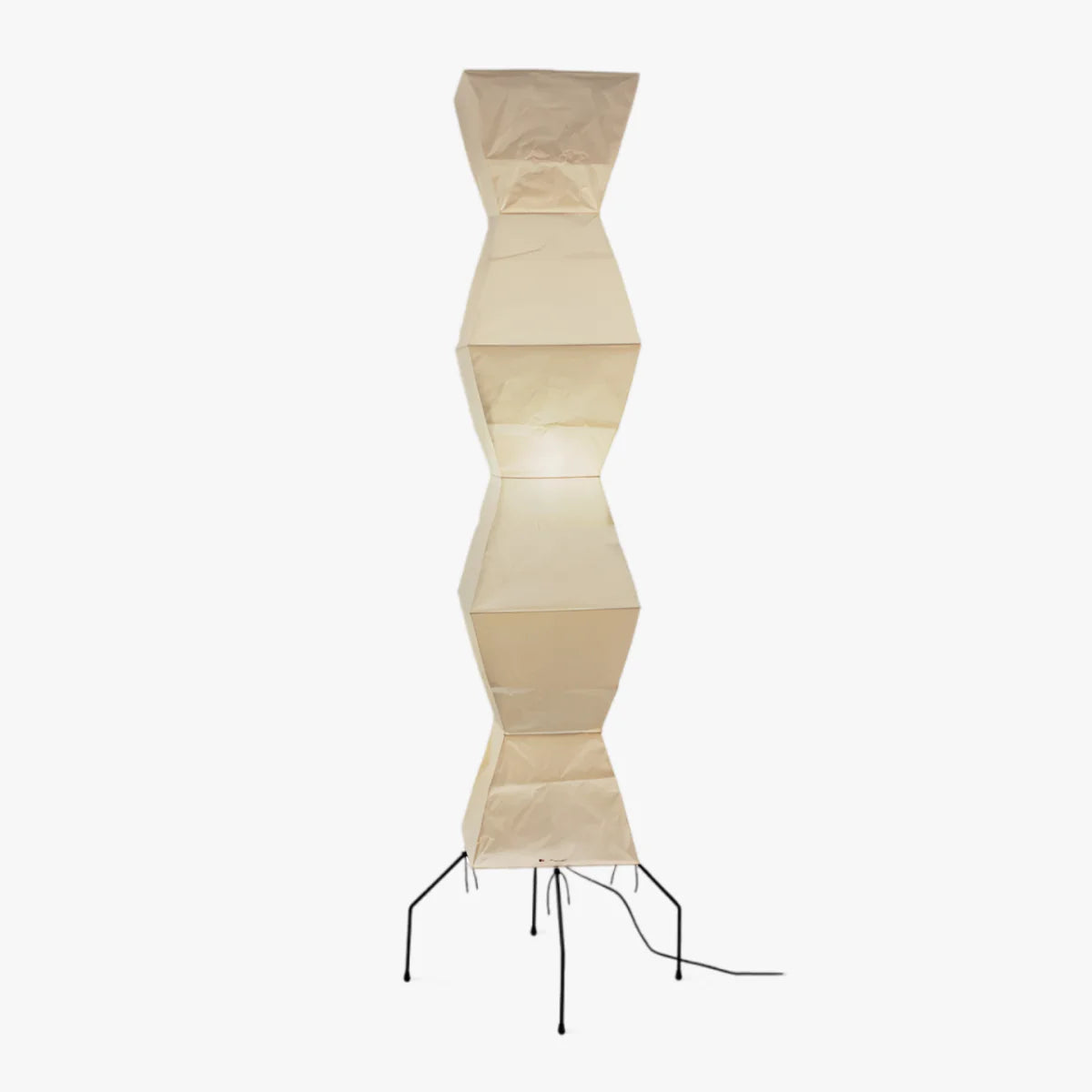 UF4-33N Washi Paper Floor Lamp | Wabi Sabi Japanese Lantern Floor Light | JINSHE