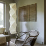 Sculptural Paper Tower Floor Light