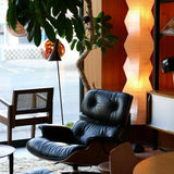 Japanese Washi Paper Floor Lamp View 11 | Noguchi Akari UF4-33N Washi Paper Floor Lamp | Wabi Sabi Japanese Lantern Floor Light | JINSHE | JINSHE