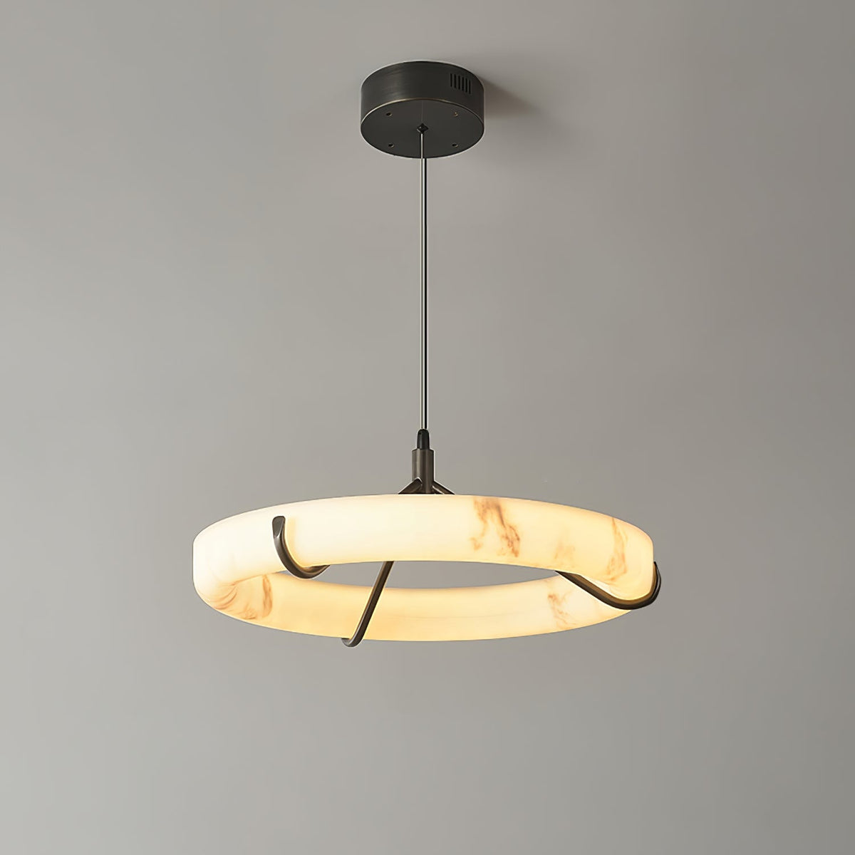 Alabaster Ring Minimalist Chandelier – ∅ 19.7 x H 7.8 finish configuration