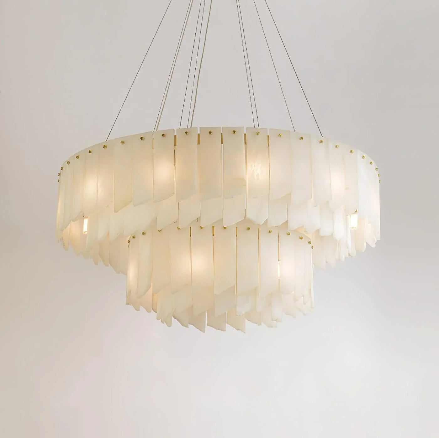 Spanish Alabaster Chandelier View 15 | Alabaster Cascade Tiered Chandelier | JINSHE | JINSHE